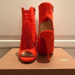 Christian louboutin otoka 120 suede bootie size 39